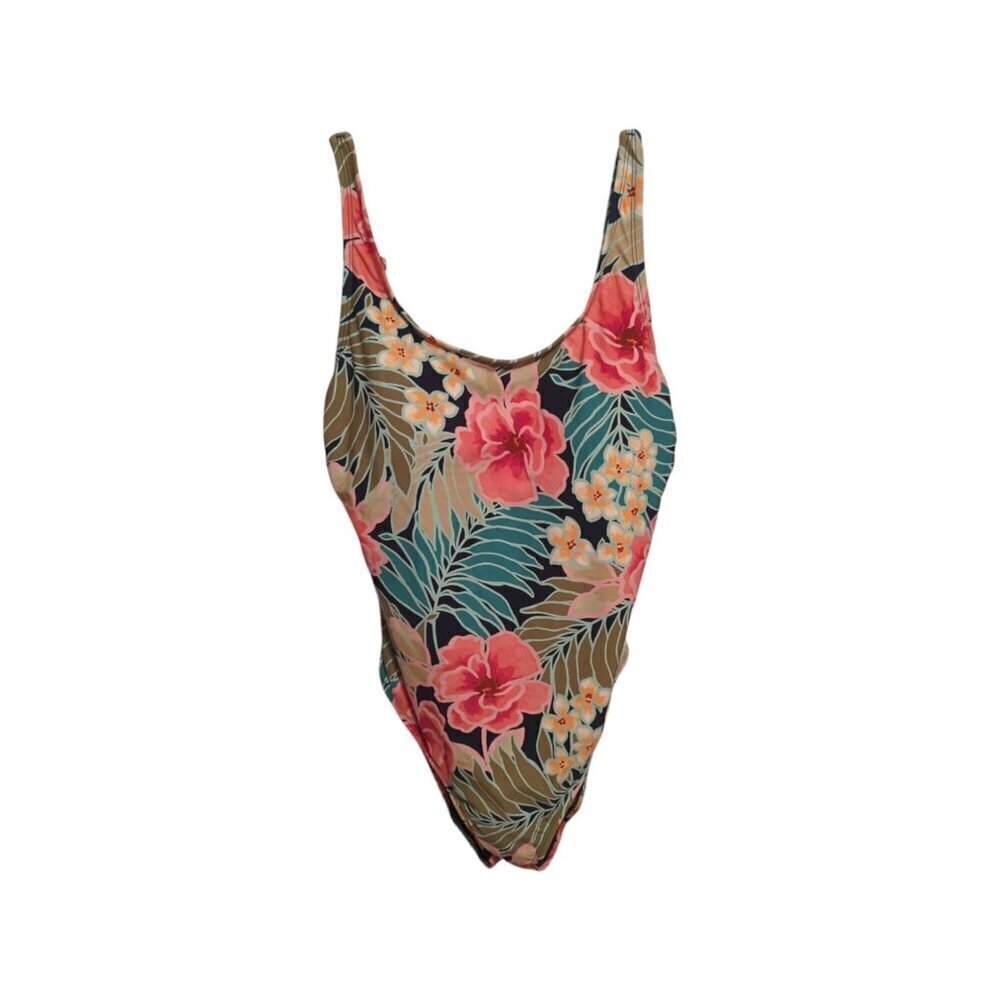 Hurley Ladies' One-Piece UPF 50+ 4-Way Stretch Swimsuit Pink Floral Size Small L